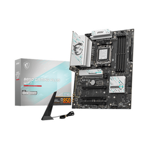 Msi B850 Gaming Plus WiFi Motherboard, AM5 Socket, ATX Form Factor, DDR5 Ram, PCIe 5.0, Wi-Fi 7 With EZ Antena, Bluetooth 5.4, USB 10Gbps, 5G LAN, EZ M.2 Shield Frozr II, 1 Year Warranty | 911-7E56-001-007