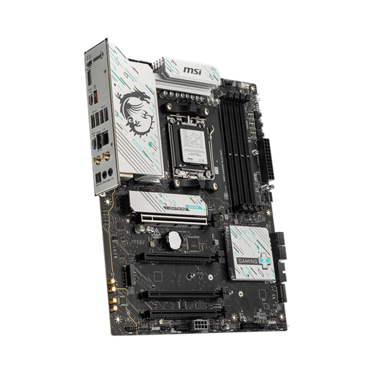 Msi B850 Gaming Plus WiFi Motherboard, AM5 Socket, ATX Form Factor, DDR5 Ram, PCIe 5.0, Wi-Fi 7 With EZ Antena, Bluetooth 5.4, USB 10Gbps, 5G LAN, EZ M.2 Shield Frozr II, 1 Year Warranty | 911-7E56-001-007