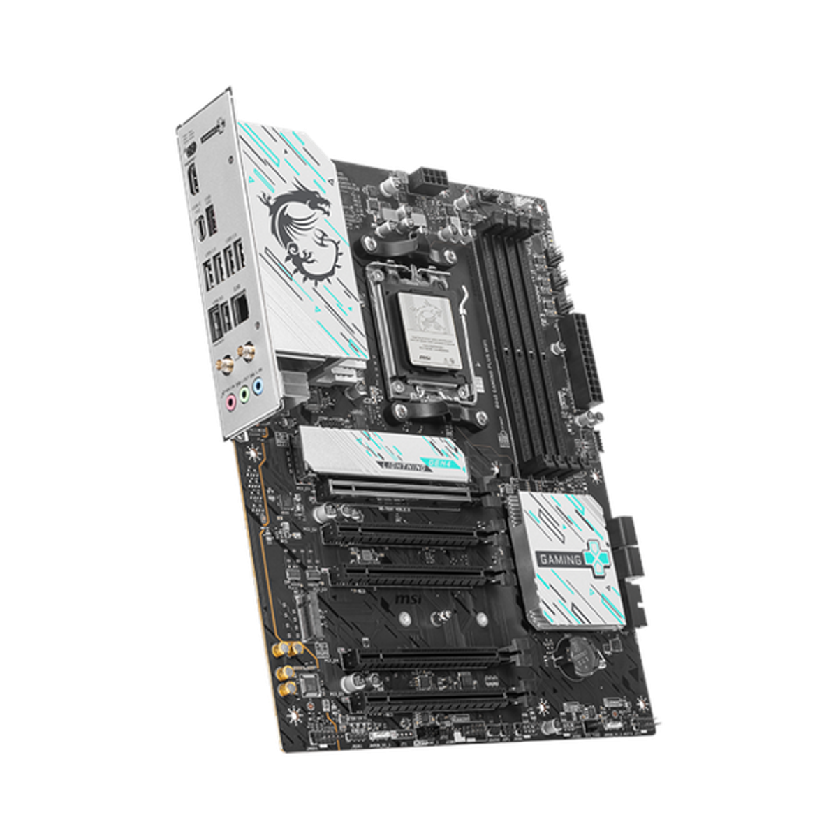 Msi B840 Gaming Plus WiFi Motherboard, AM5 Socket, ATX Form Factor, DDR5 Ram, PCIe 4.0, Wi-Fi 7, Bluetooth 5.4, USB 10Gbps, 2.5G LAN, 1 Year Warranty | 911-7E57-002