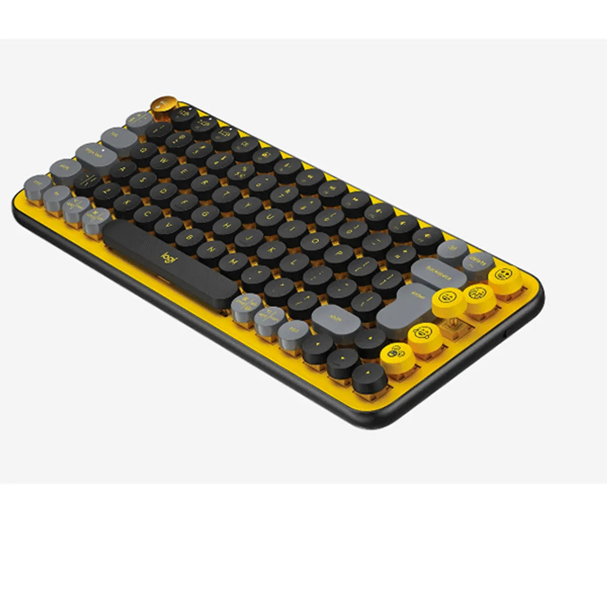 KEYBOARD LOGITECH POP KEYS MECHANICAL WIRELESS BLK/YELLO-AR | 920-010816