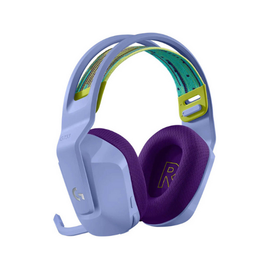 Logitech G733 LightSpeed Wireless Gaming LightSync RGB Headset, Lilac, 1 Year Warranty | 981-000890