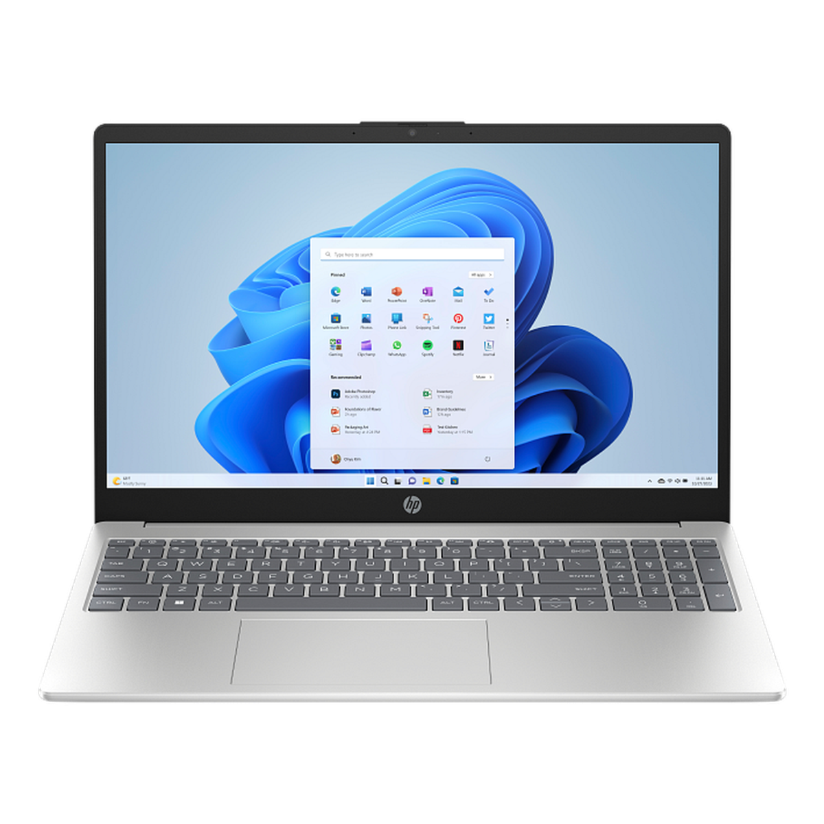 HP 15-FD0213NE Laptop, Intel Core i7-1255U Processor, 16GB RAM, 512GB SSD, 15.6" FHD Display, Windows 11 Home, English & Arabic Keyboard, Silver, 1 Year Warranty | B21RHEA