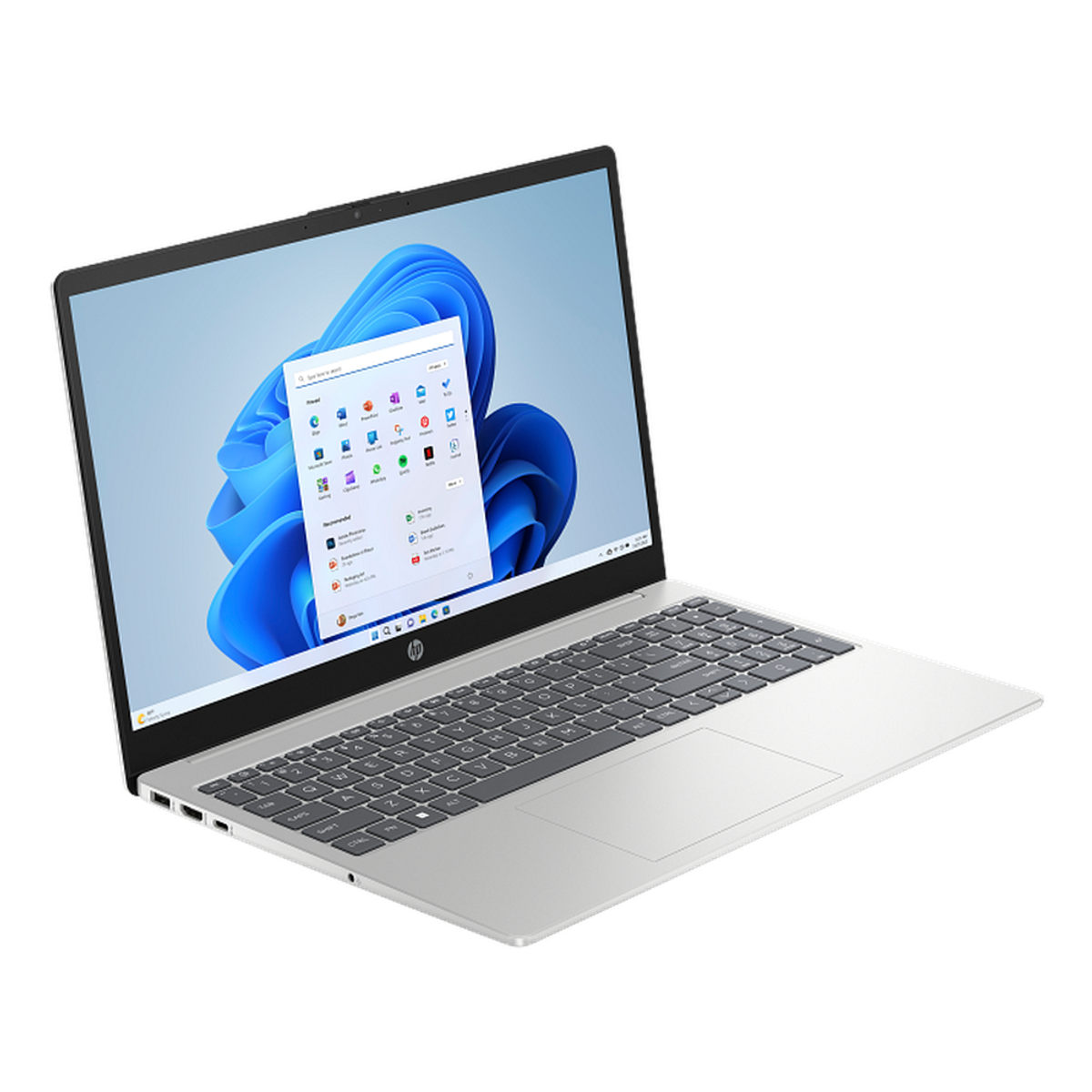 HP 15-FD0213NE Laptop, Intel Core i7-1255U Processor, 16GB RAM, 512GB SSD, 15.6" FHD Display, Windows 11 Home, English & Arabic Keyboard, Silver, 1 Year Warranty | B21RHEA