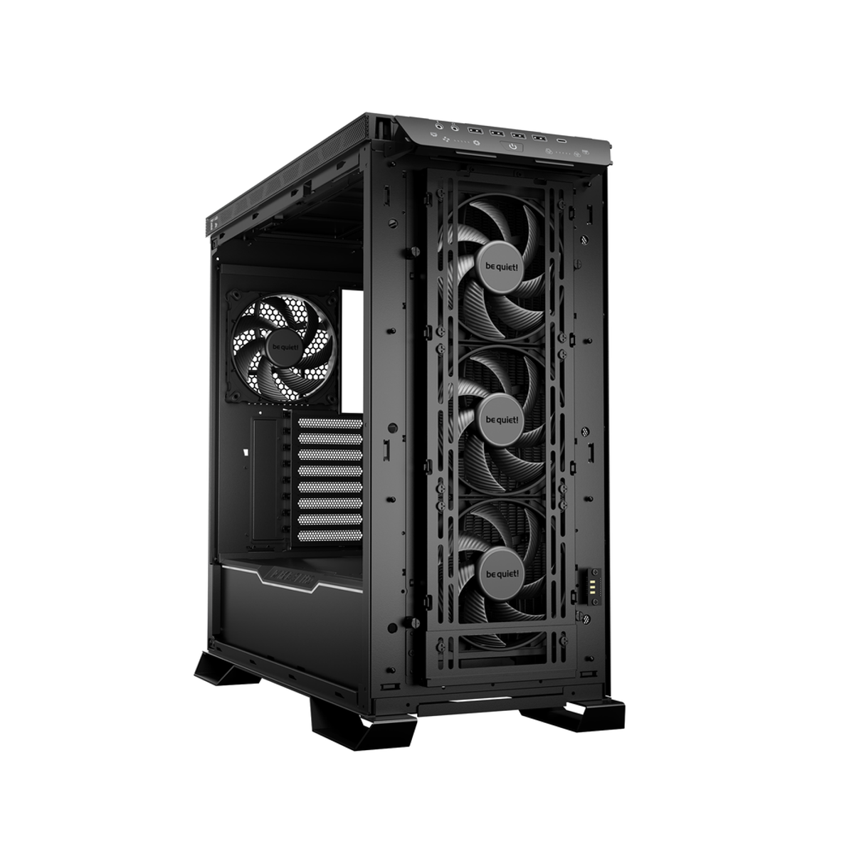 BE QUIET! Dark Base Pro 901 E-ATX PC Case, Tempered glass Side Panel, Touch-sensitive I/O panel, 3 x Silent Wings 4 PWM fans, Full Size GPU Support, USB 3.2 Gen 2, Black, 1 Year Warranty | BGW50