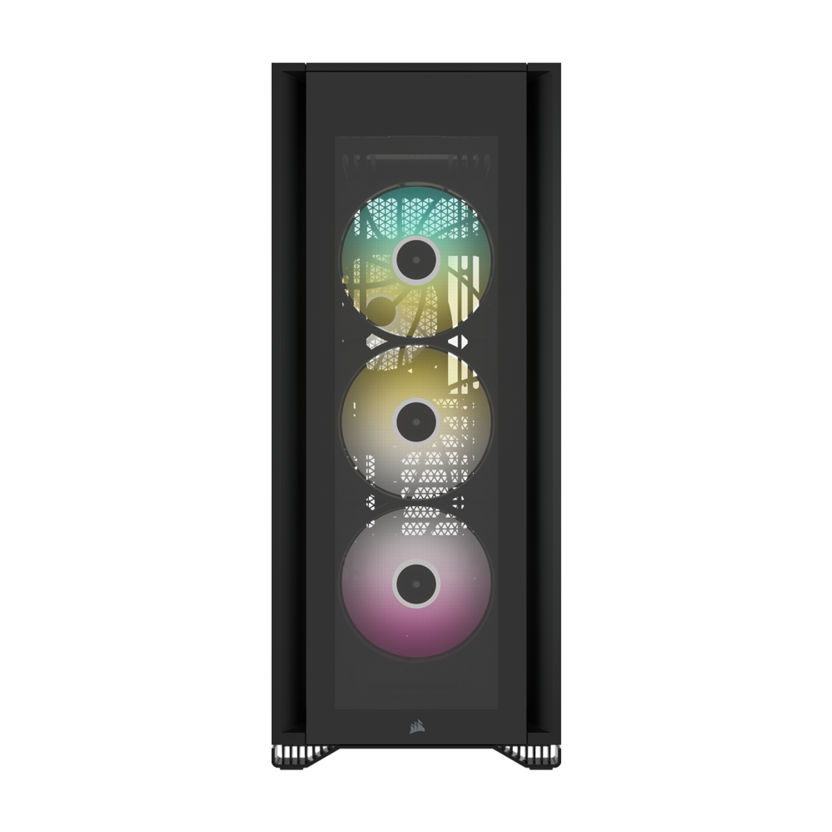 Corsair iCUE 7000X RGB Full-Tower ATX PC Case, Tempered Glass Side Window, 4 x Corsair SP140 RGB Elite Fans, 450mm GPU Support, USB 3.2 Gen 2, Black, 1 Year Warranty | CC-9011226-WW