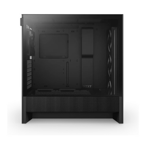 NZXT H5 Flow RGB ATX Mid-Tower Airflow Case, Dark Tinted Tempered Glass Side Window, F360 RGB Core & F120Q (CV) Fan Included, Full-Size GPU Support, USB 3.2 Gen2x2, Tool-Free Access, Black, 1 Year Warranty | CC-H52FB-R1