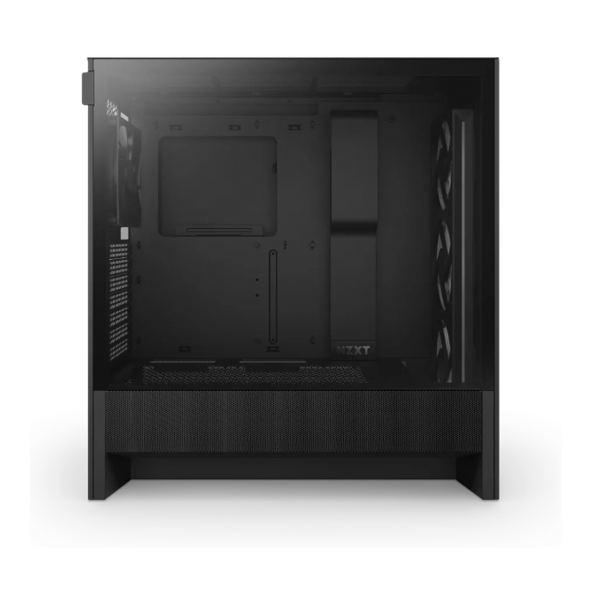 NZXT H5 Flow RGB ATX Mid-Tower Airflow Case, Dark Tinted Tempered Glass Side Window, F360 RGB Core & F120Q (CV) Fan Included, Full-Size GPU Support, USB 3.2 Gen2x2, Tool-Free Access, Black, 1 Year Warranty | CC-H52FB-R1