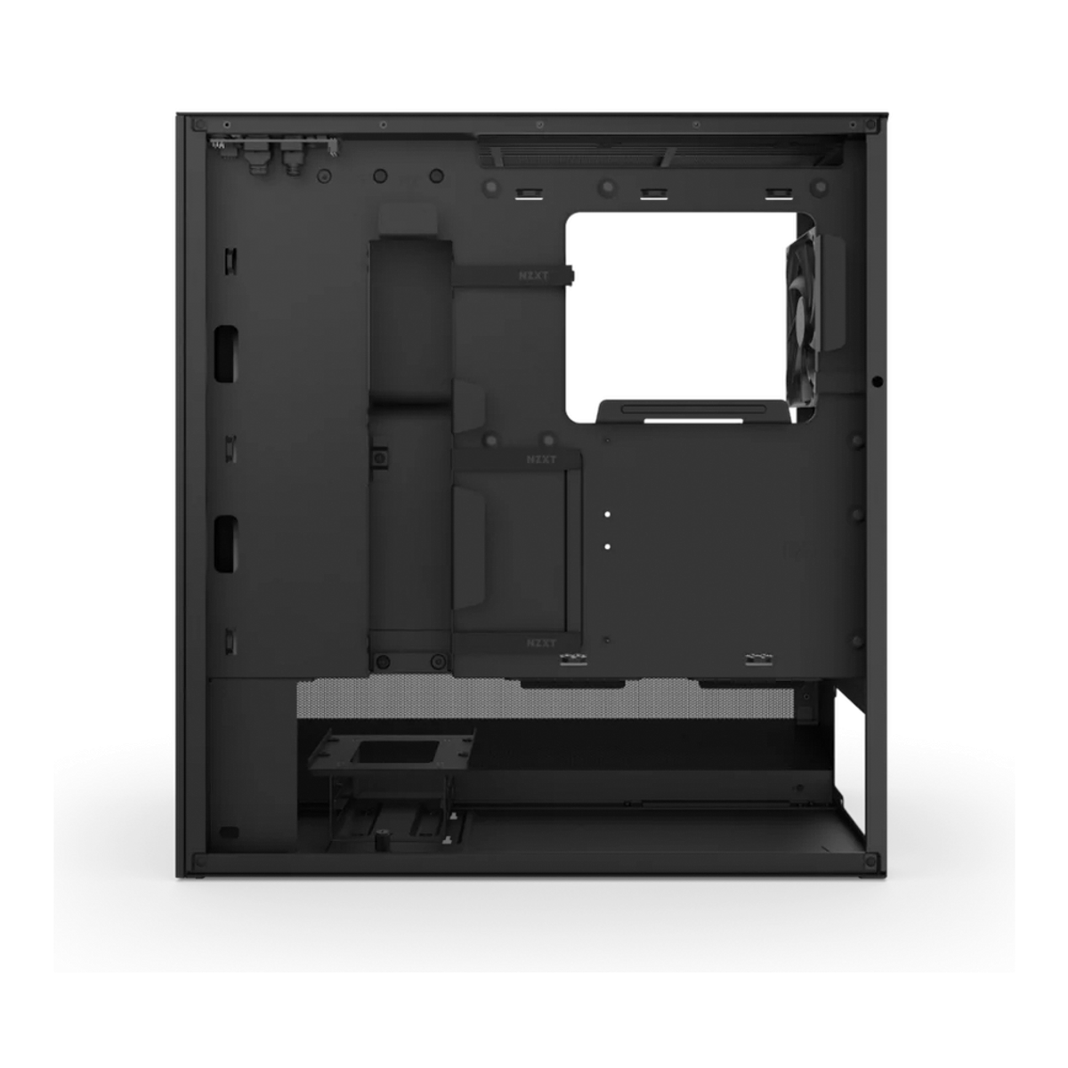 NZXT H5 Flow RGB ATX Mid-Tower Airflow Case, Dark Tinted Tempered Glass Side Window, F360 RGB Core & F120Q (CV) Fan Included, Full-Size GPU Support, USB 3.2 Gen2x2, Tool-Free Access, Black, 1 Year Warranty | CC-H52FB-R1