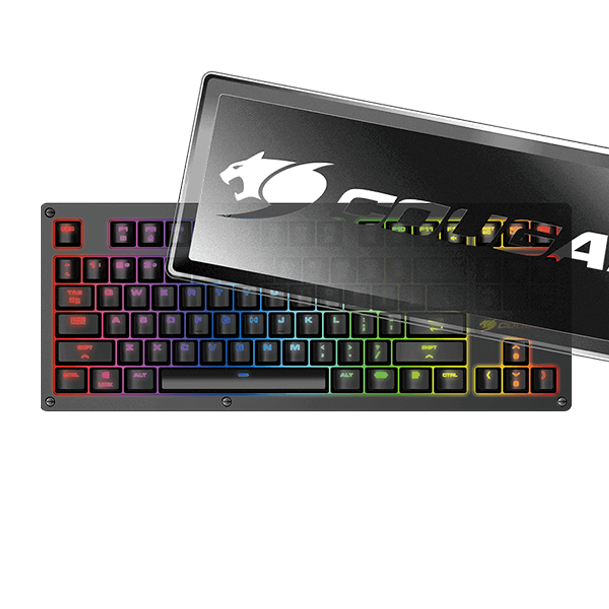 KEYBOARD COUGAR PURI TKL RGB MECHANICAL SWITCH RED GAMING | CGR-WM1SB-PUTRGB