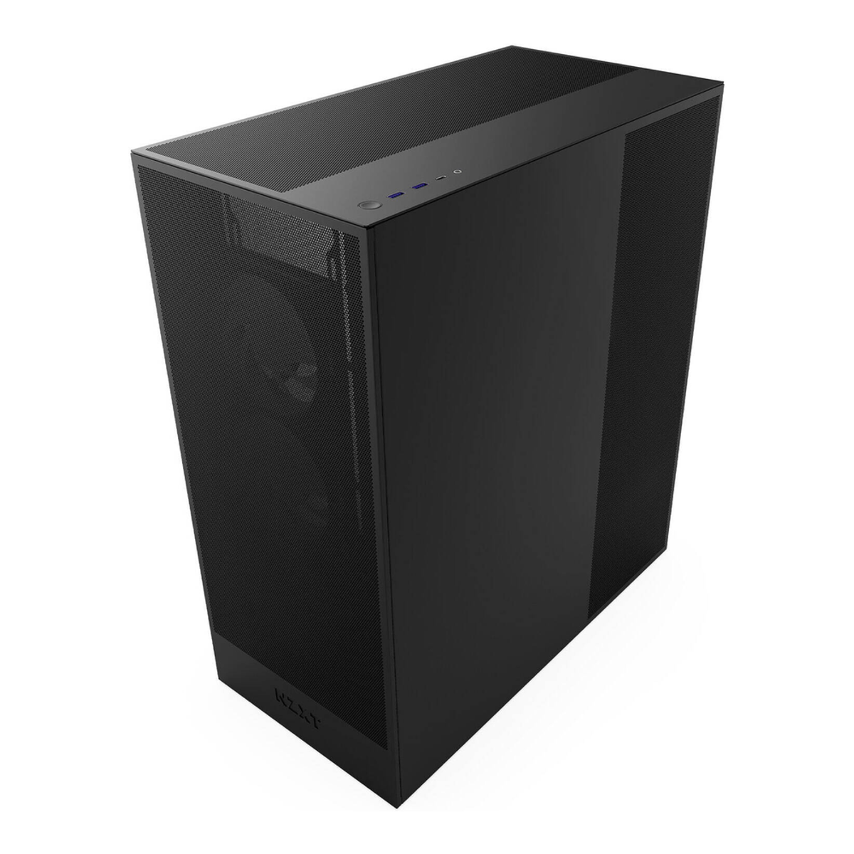 NZXT H7 Flow RGB ATX Mid-Tower Airflow Case, Dark Tinted Tempered Glass Side Window, F360 RGB Core Fan Included, Full-Size GPU Support, USB 3.2 Gen2x2, Tool-Free Access, Black, 1 Year Warranty | CM-H72FB-R1