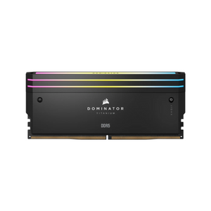 Corsair Dominator Titanium RGB Memory Kit, 32GB (2x16GB), DDR5 DRAM, 6400 MT/s, CL-32, Black, 1 Year Warranty | CMP32GX5M2B6400C32