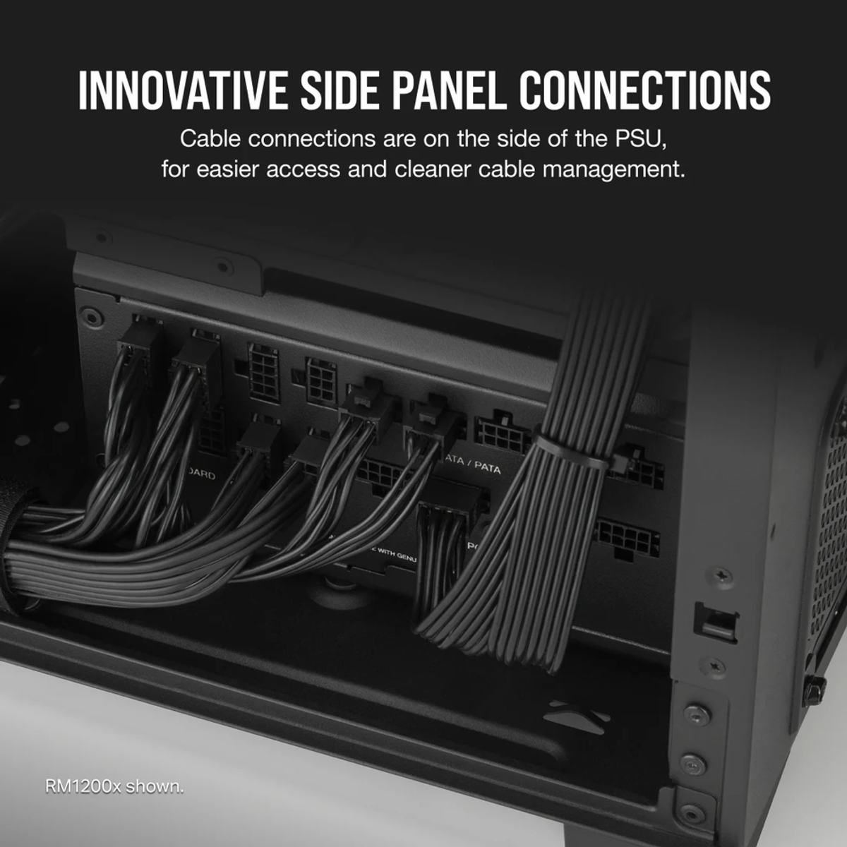Corsair RM850x SHIFT 80 Plus Gold Power Supply, 850W, Fully Modular, ATX, Black, 1 Year Warranty | CP-9020252-UK