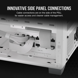 Corsair RM850x SHIFT 80 Plus Gold Power Supply, 850W, Fully Modular, ATX, White, 1 Year Warranty | CP-9020274-UK