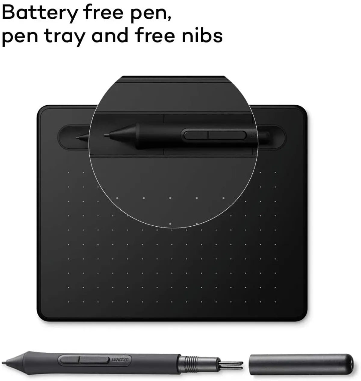 Wacom Intuos Small Black Graphic Tablet for Painting, Sketching and Photo Retouching Ã¢Â€Â“ Ideal for Work from Home & Remote Learning | CTL-4100K-N