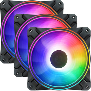 DEEP COOL CASE FAN CF120 RGB 120mm Triple Fan |
 DP-F12-AR-CF120P-3P