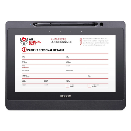 Wacom DTU-1141B Interactive Pen Display, FHD (1920 x 1080 pixels) Resolution, Tempered, Anti-Glare Etched Glass, USB 2.0, 1024 Pen Pressure Levels, 1 Year Warranty | DTU1141B-CH2