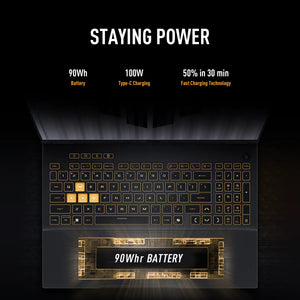 ASUS TUF Gaming F16 Intel Core i7 14650HX Processor, 16GB RAM, 1TB SSD, 8GB NVIDIA RTX 5060, 16