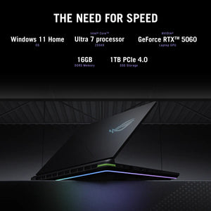 ASUS ROG Strix G615LM Intel Core Ultra 7 255HX Processor, 16GB RAM, 1TB SSD, 8GB NVIDIA RTX 5060, 16