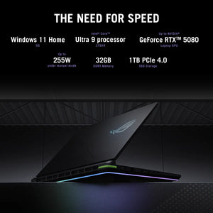 Asus ROG Strix G16 G615LW Gaming Laptop Intel Core Ultra 9 275HX Processor, 32GB RAM, 1TB SSD, 16GB NVIDIA RTX 5080, 16