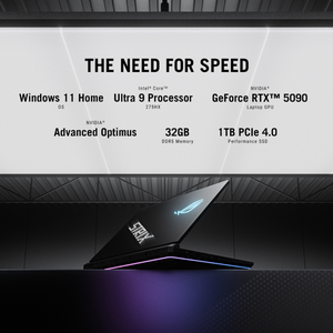 ROG Strix SCAR 16 Intel Core Ultra 9 275HX Processor, 32GB RAM, 1TB SSD, 24GB NVIDIA RTX 5090, 16