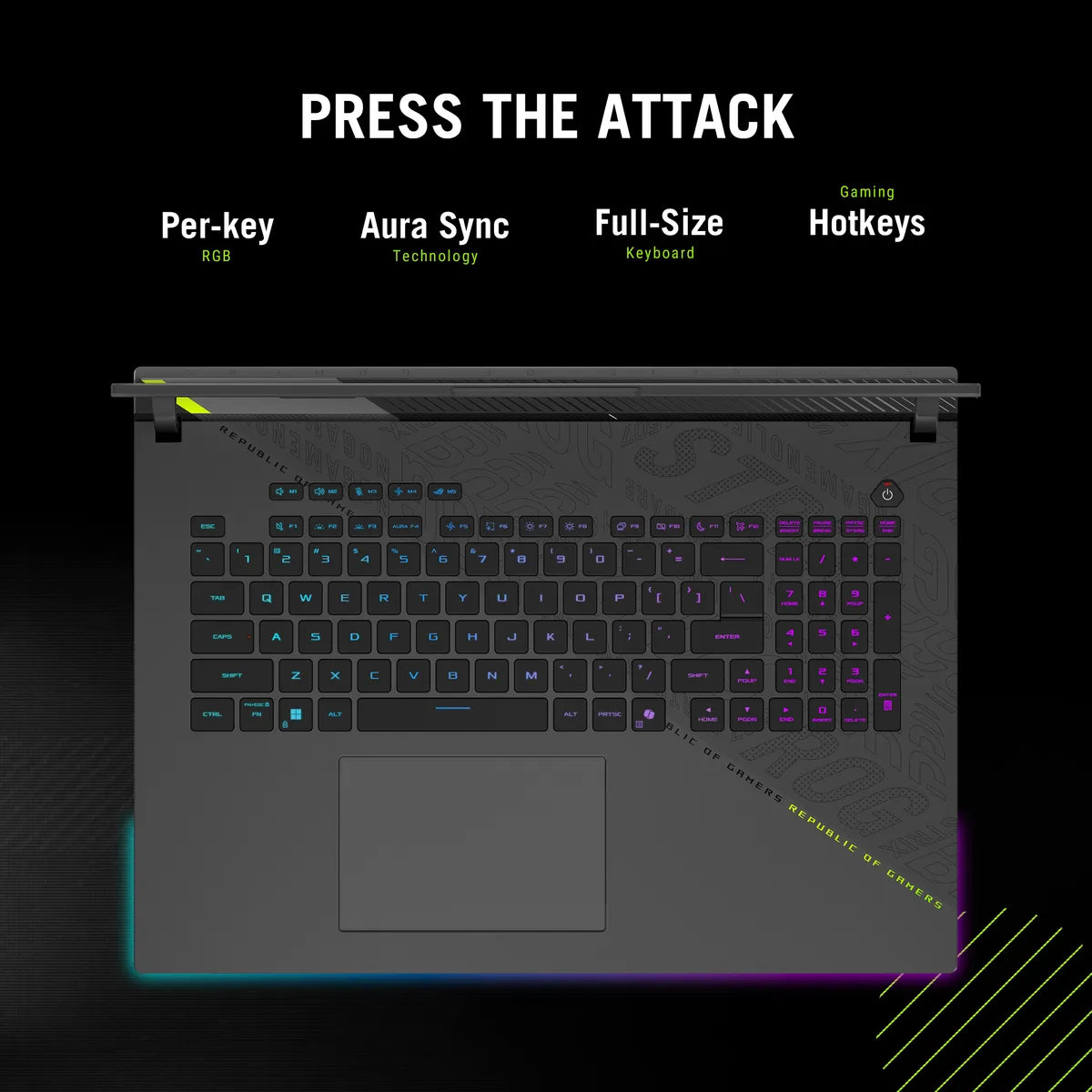 ASUS ROG Strix G18 Intel Core Ultra 9 275HX Processor, 32GB RAM, 1TB SSD, 16GB NVIDIA RTX 5080, 18" 2.5K Display, 240Hz, Windows 11 Home, English & Arabic Keyboard, 2 Year Warranty | G815LW-S9033W