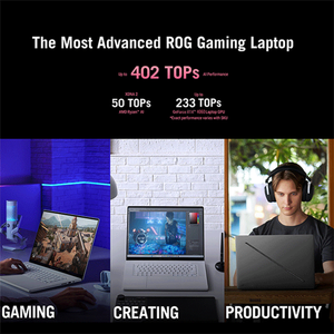 ASUS ROG Zephyrus G16 AMD Ryzen AI 9 HX 370 Processor, 32GB RAM, 1TB SSD, NVIDIA RTX 4060 8GB GDDR6, 16