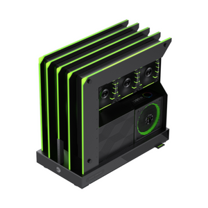 Gamemax BLADE CONCEPT ATX PC Case, Metal Open Air Design With Aggresive Claw-Style RGB Lighting, 400mm GPU Support, USB 3.2 Gen 2, Black, 1 Year Warranty | GM-BLADE-CONCEPT