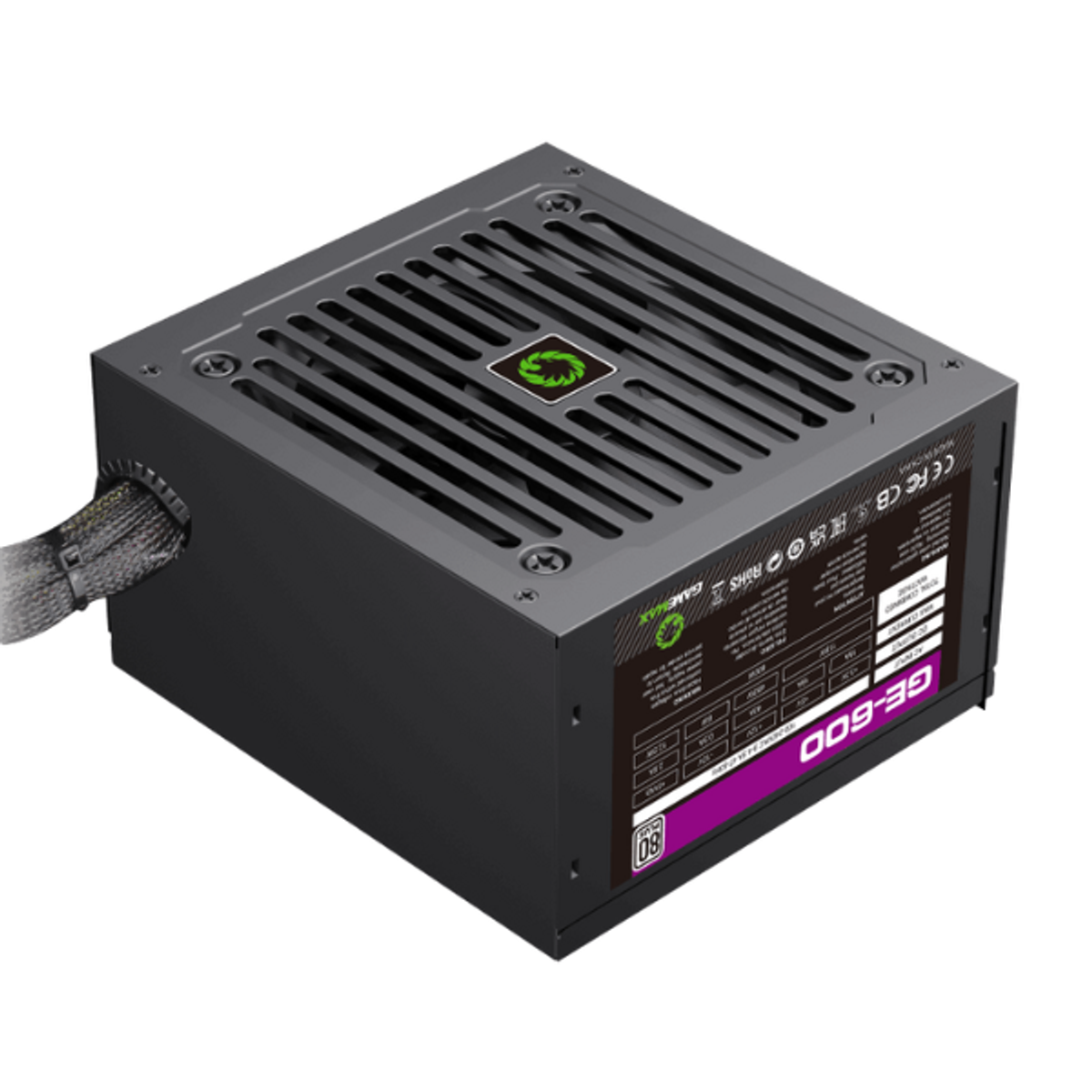 GAMEMMAX GE-600 600 Watts 80Plus Basic 1 Year Warranty | GM-GE600