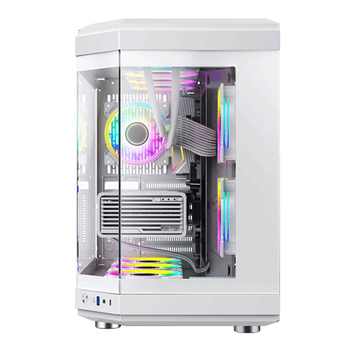 ATX CASE GAMEMAX HYPE WHITE | GM-HYPE-WHT