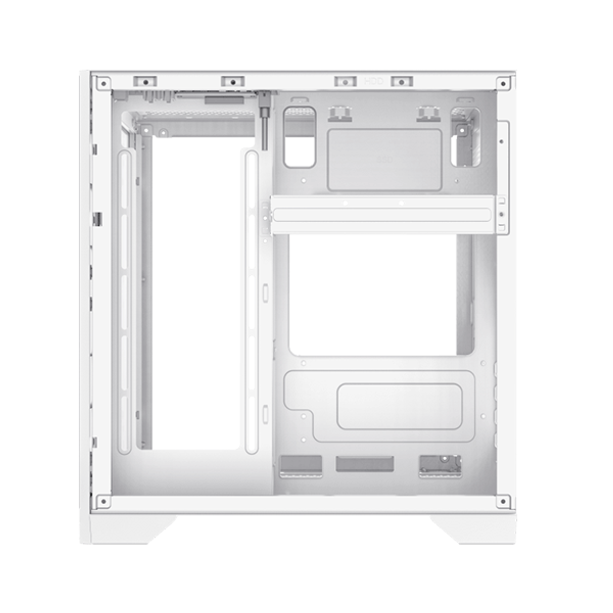 ATX CASE GAMEMAX INFINITY MINI WHITE WITH OUT FAN | GM-INFINITY-MINI-WT