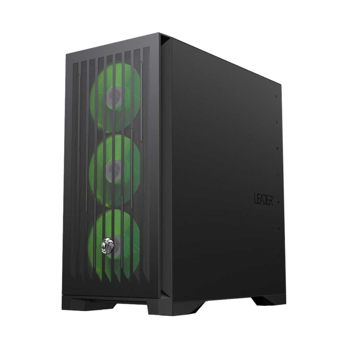 Gamemax LEADER 2 E-ATX PC Case, Tempered Glass Left Panel, 4 x 140mm ARGB Fans, 425mm GPU Support, USB 3.2 Gen 2, Black, 1 Year Warranty | GM-LEADER2-BK