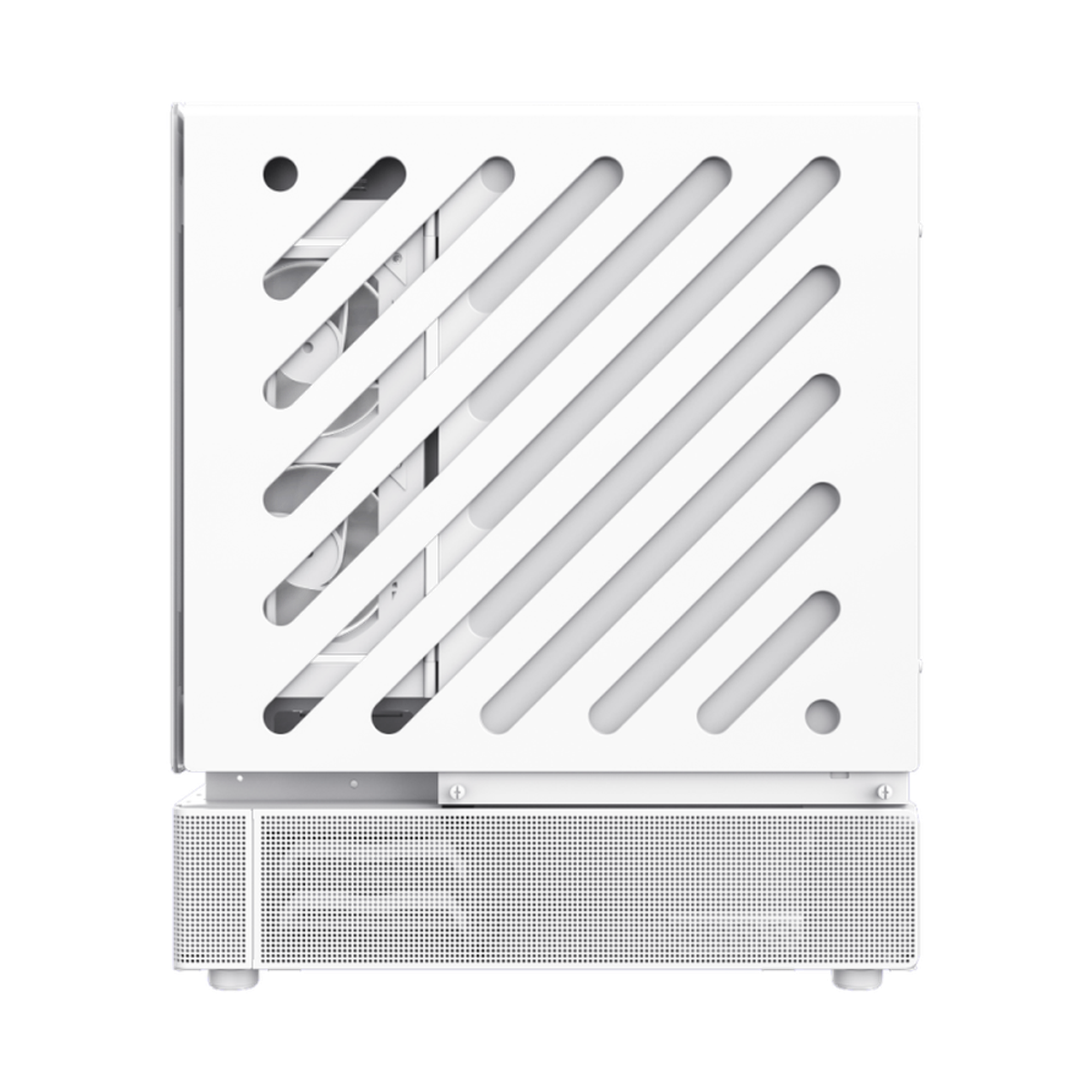 Gamemax N80 WH ATX PC Case, Front & Side Tempered Glass Panel, 270Â° cooling with 6 ARGB fans, 415mm GPU Support, USB 3.0, White, 1 Year Warranty | GM-N80WH