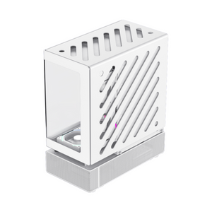 Gamemax N80 WH ATX PC Case, Front & Side Tempered Glass Panel, 270Â° cooling with 6 ARGB fans, 415mm GPU Support, USB 3.0, White, 1 Year Warranty | GM-N80WH