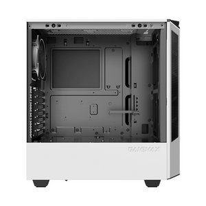 Gamemax Paladin T801 ARGB ATX PC Case, Tempered Glass Side Panel, 1 x ARGB 12cm Rainbow Fan, 360mm GPU Support, USB 3.1 Gen 1, White, 1 Year Warranty | GM-T801-PAL-WH