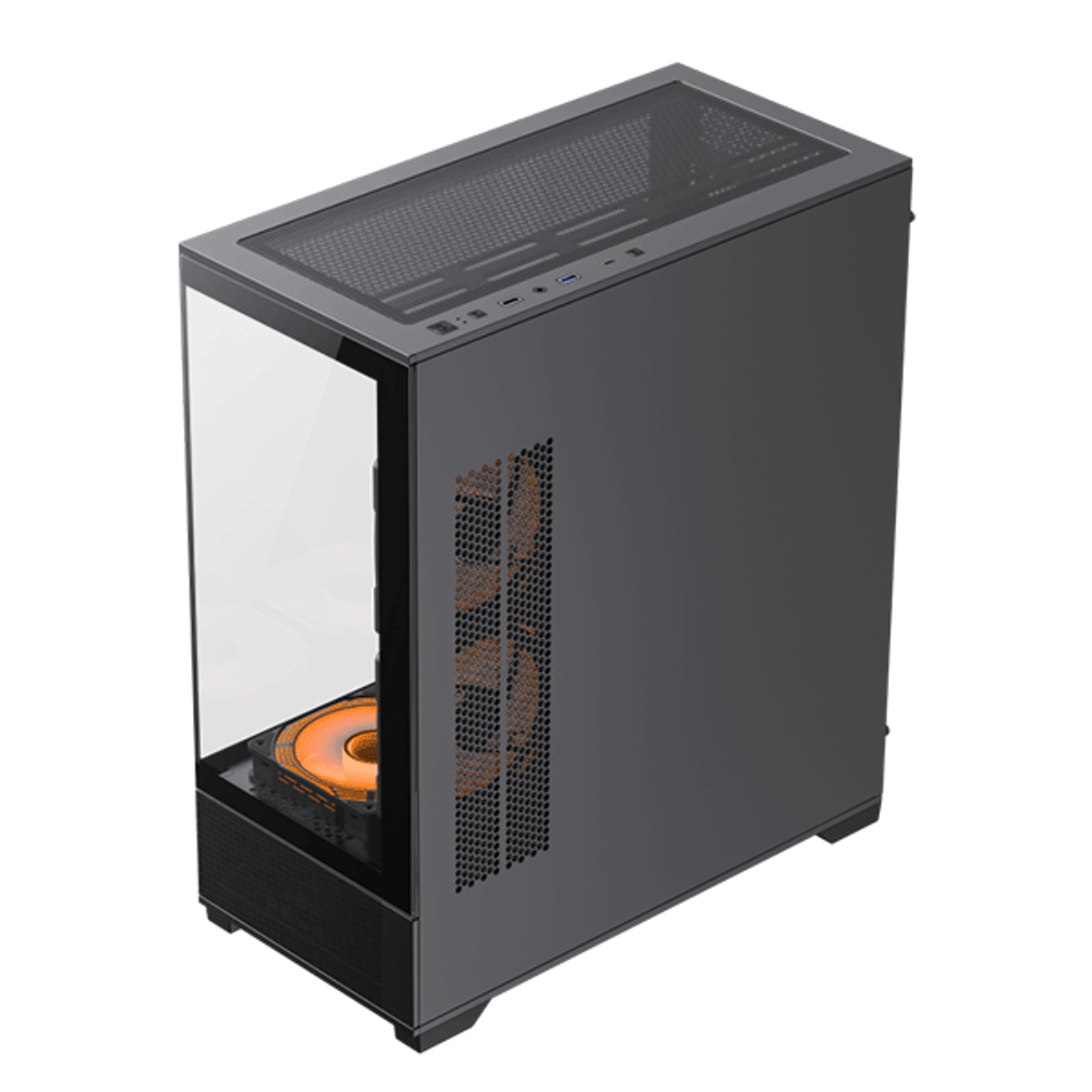 ATX CASE GAMEMAX VISTA AB BLACK WITH 6 FAN | GM-VISTA-AB-BLK