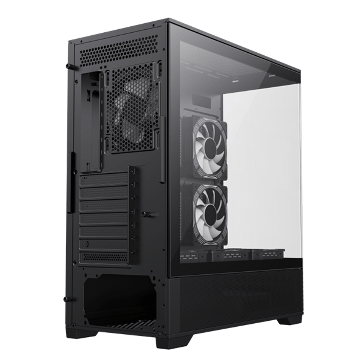ATX CASE GAMEMAX VISTA AB BLACK WITH 6 FAN | GM-VISTA-AB-BLK
