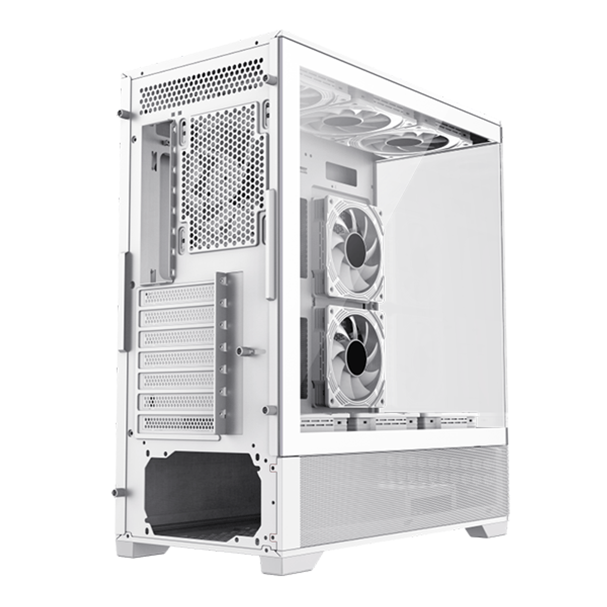 ATX CASE GAMEMAX VISTA AW WHITE WITH 6 FAN | GM-VISTA-AW-WT