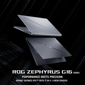 Asus ROG Zephyrus G16 GU605 Gaming Laptop Intel Core Ultra 9 285H Processor, 64GB RAM, 1TB SSD, 12GB NVIDIA RTX 5070Ti, 16