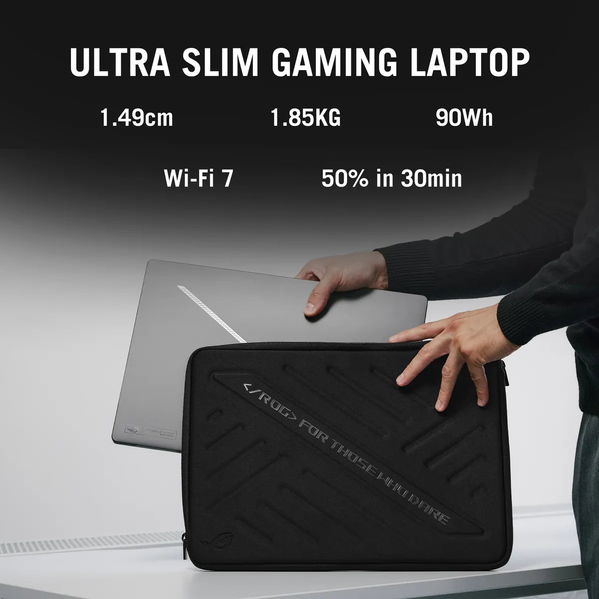 Asus ROG Zephyrus G16 GU605 Gaming Laptop Intel Core Ultra 9 285H Processor, 64GB RAM, 1TB SSD, 12GB NVIDIA RTX 5070Ti, 16" 2.5K OLED 240Hz Display, Windows 11 Home, English Keyboard, 2 Year Warranty | GU605CR-QR216W