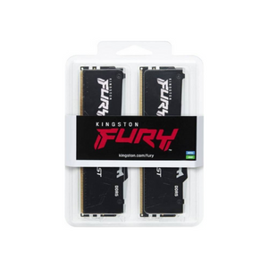 Kingston Fury Beast RGB Memory Kit, 64GB (2x32GB), DDR5 DRAM, 5200 MT/s, CL-40, 1 Year Warranty | KF552C40BBAK2-64
