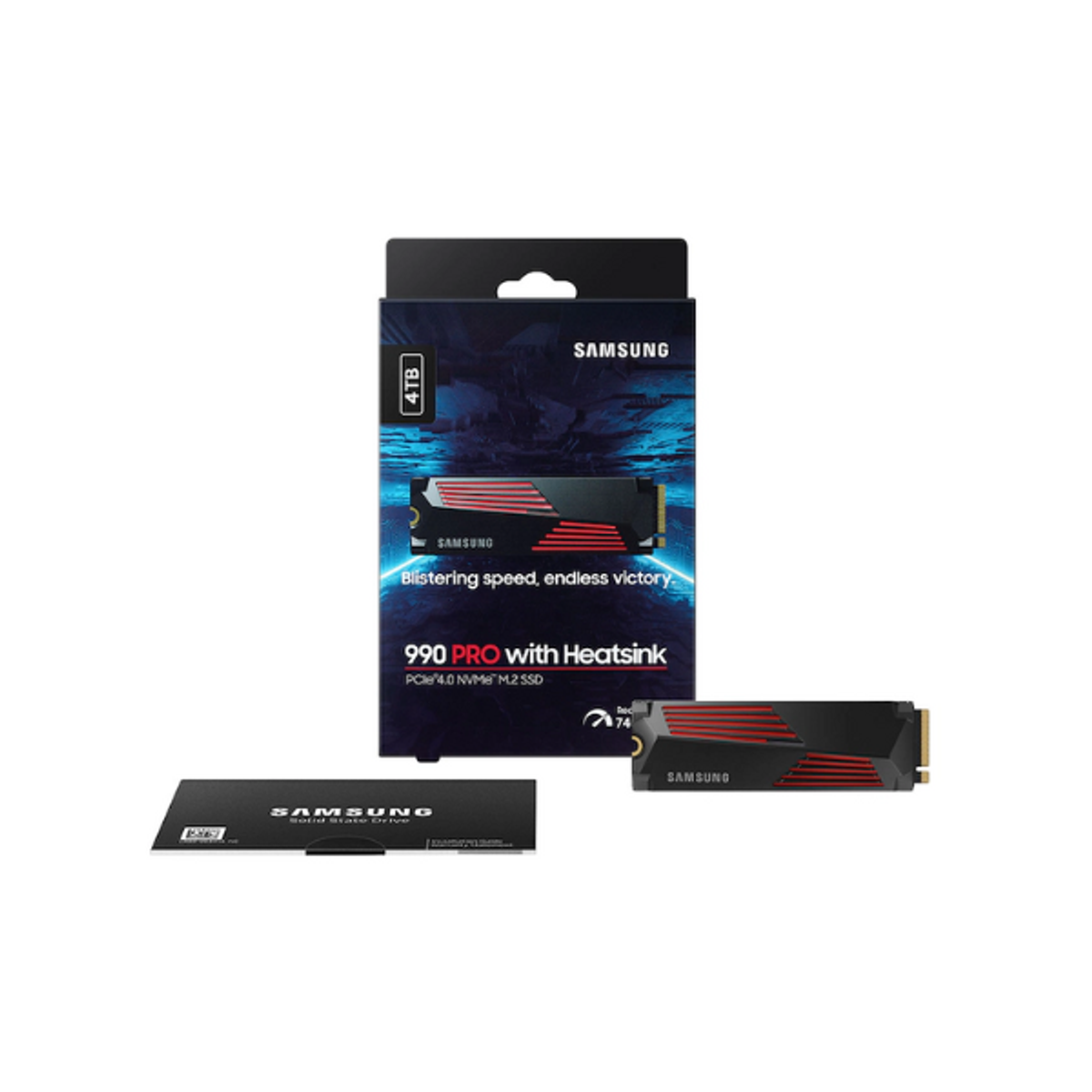 Samsung 990 PRO w/ Heatsink 4TB SSD NVMe M.2, 1 Year Warranty | MZ-V9P4T0CW