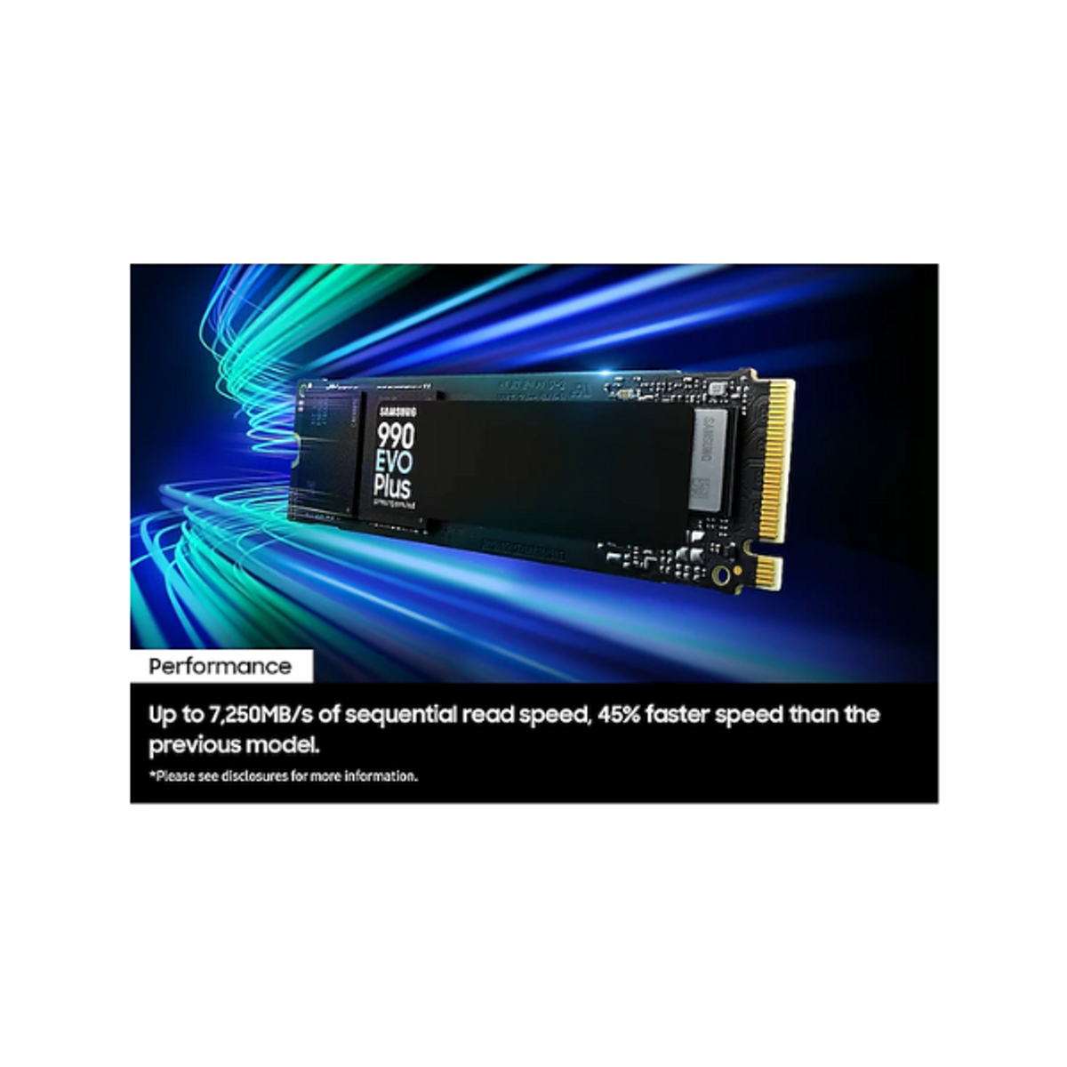 Samsung 990 Evo Plus 2TB NVMe M.2 SSD, 1 Year Warranty | MZ-V9S2T0BW