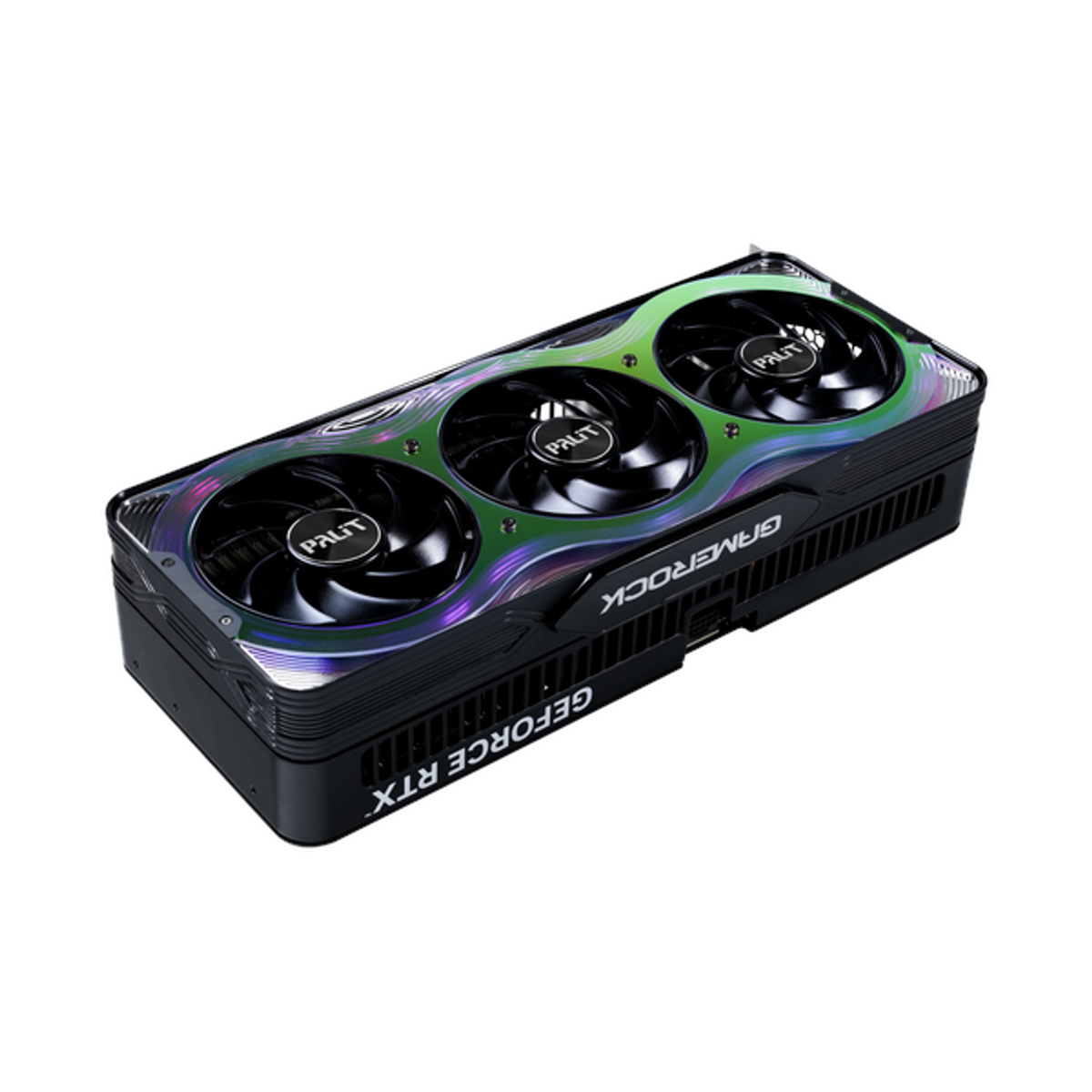 Palit GeForce RTX 5070 Ti GameRock OC Edition Graphics Card, GDDR7 16GB 256-bit Memory, HDMI 2.1b, DP 2.1b Outputs, PCI Express 5.0, 2512 MHz Boost Clock, 28 Gbps Memory Clock, 1 Year Warranty | NE7507TH19T2-GB2030G