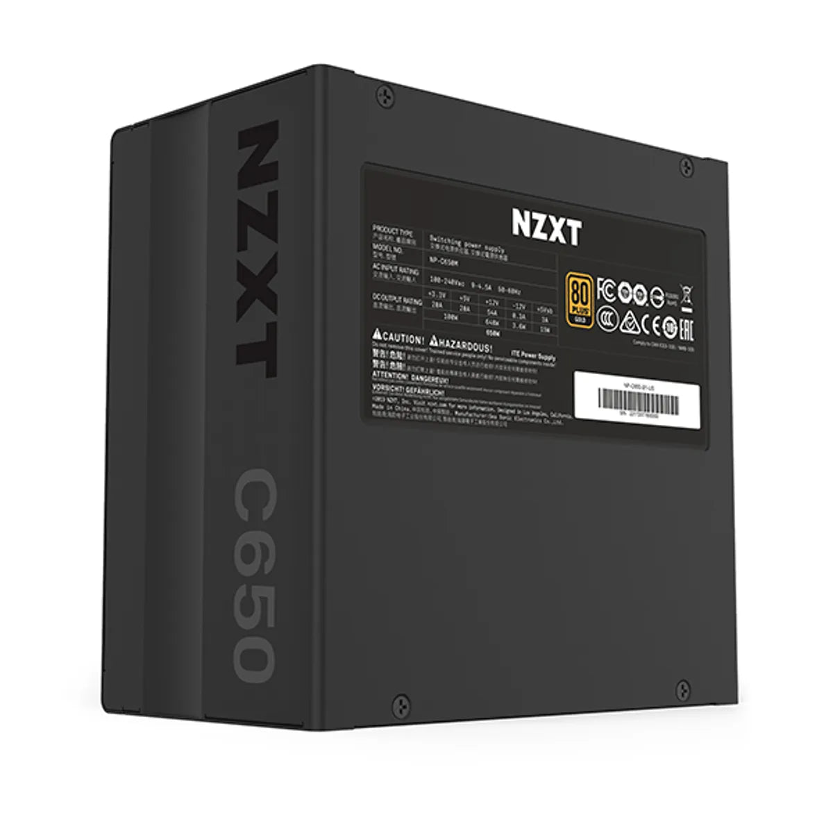 NZXT C650 650 Watt 80 Plus Gold Certified Modular ATX Gaming Power Supply | NP-C650M-UK
 1 Year Shop Warranty