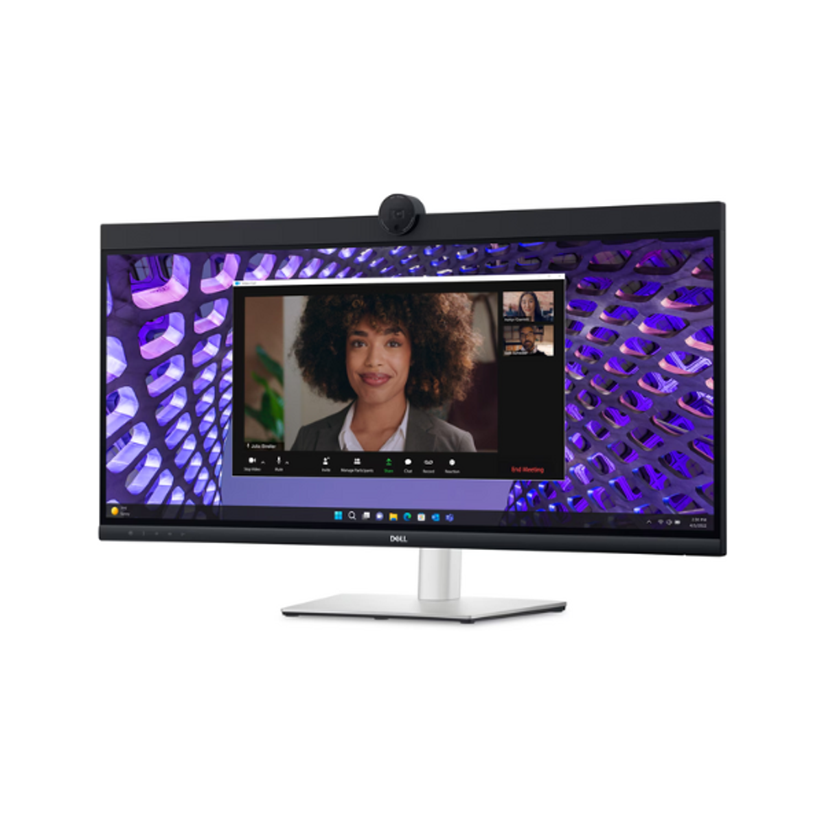 DELL P3424WEB 34" WQHD(3440 x 1440) Curved Video Conferencing Monitor, Anti-glare, HDMI, DP, RJ-45, USB-C, Height/Tilt/Swivel, Adjustable, 3 Year warranty | P3424WEB