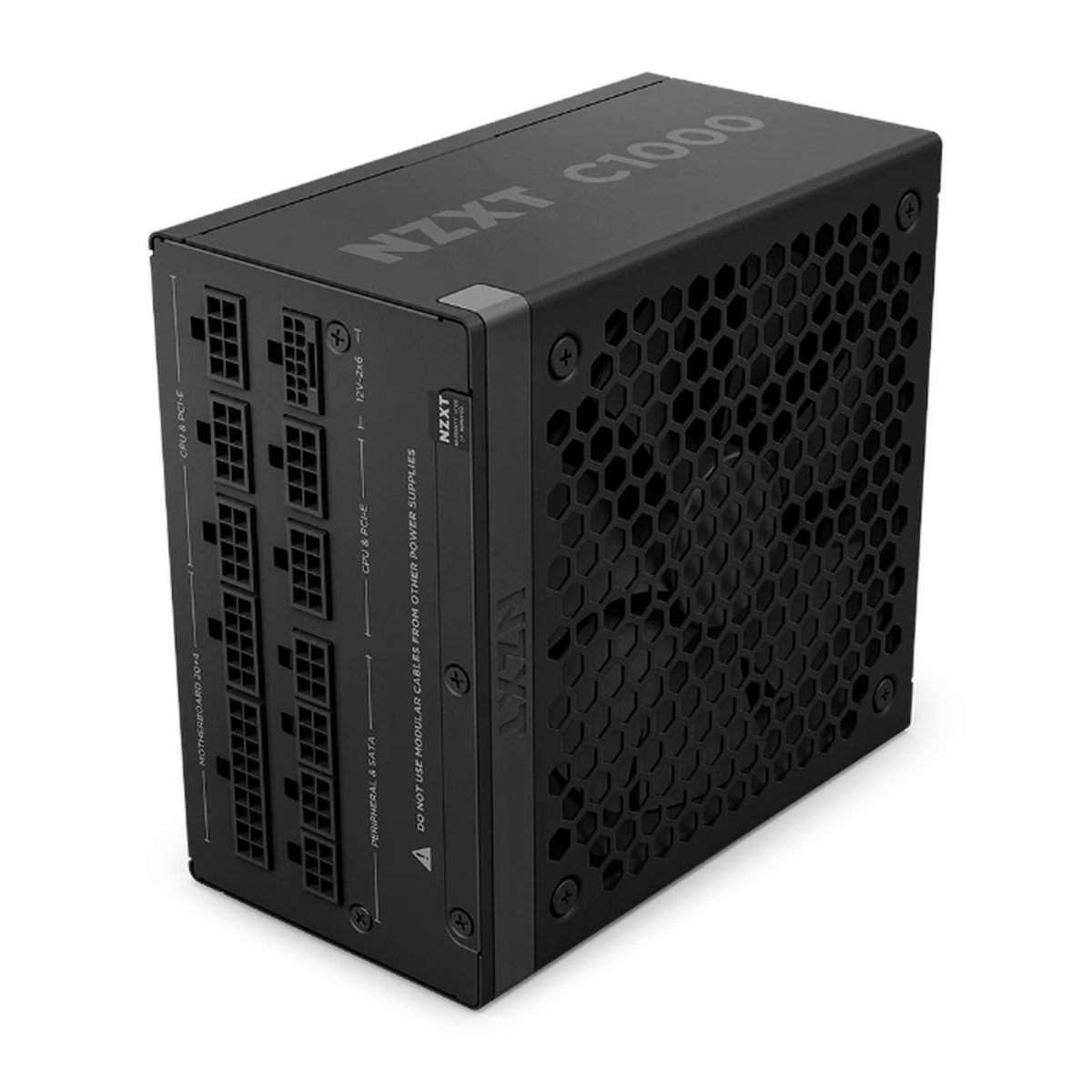 NZXT C1000 80 Plus Gold Power Supply, 1000W, Fully Modular, ATX, Black, 1 Year Warranty | PA-0G2BB-UK