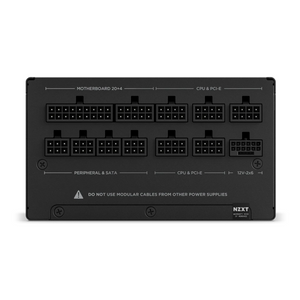 NZXT C1000 80 Plus Gold Power Supply, 1000W, Fully Modular, ATX, Black, 1 Year Warranty | PA-0G2BB-UK