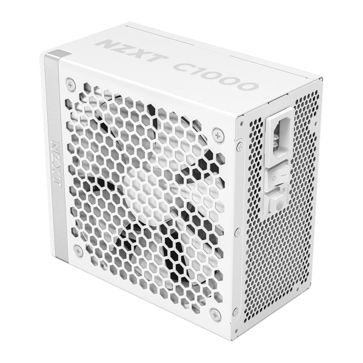 NZXT C1000 80 Plus Gold Power Supply, 1000W, Fully Modular, ATX, White, 1 Year Warranty | PA-0G2BW-UK