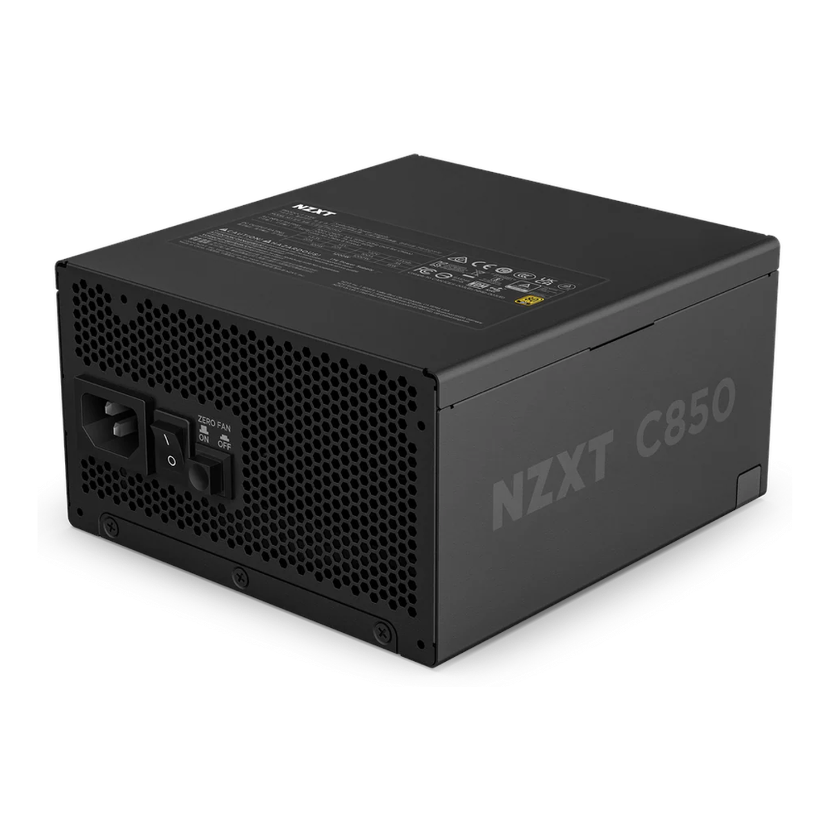 NZXT C850 80 Plus Gold Power Supply, 850W, Fully Modular, ATX, Black, 1 Year Warranty | PA-8G2BB-UK