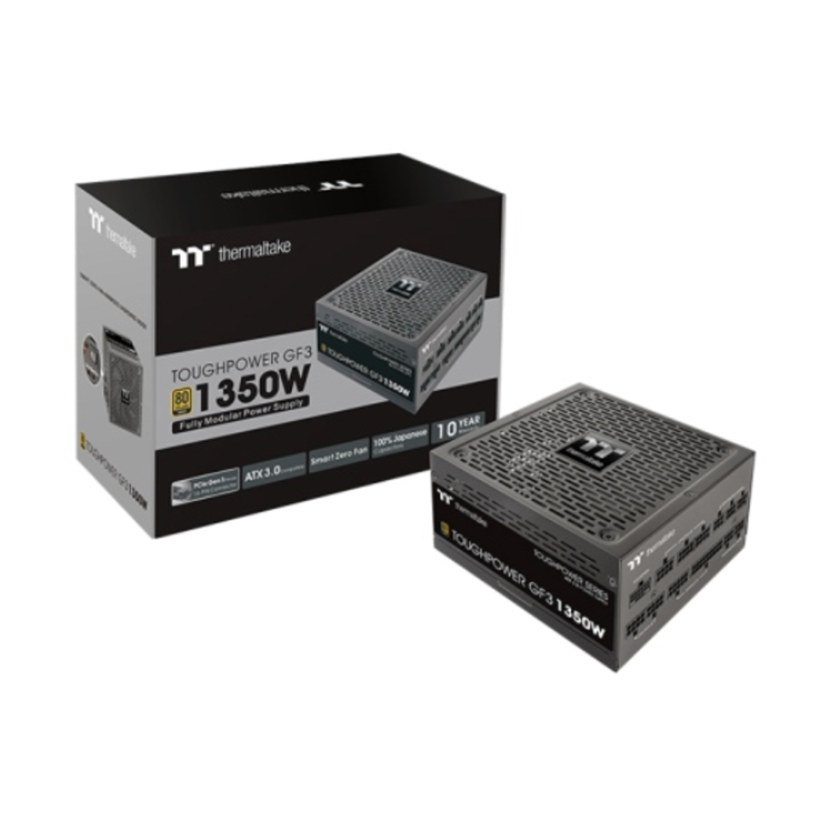 Thermaltake Toughpower GF 80 Plus Gold TT Premium Edition Power Supply, 1350W, Fully Modular, ATX, 1 Year Warranty | PS-TPD-1350FNFAGK-4